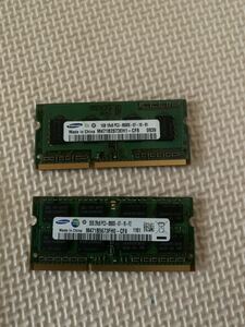 ノートパソコン用メモリ SAMSUNG 1GB 1Rx8 PC3-8500S/2GB 2Rx8 PC3-8500s 共3gb