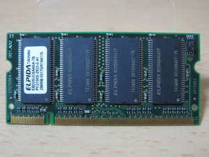 ☆★ジャンクPCパーツ★☆ ELPIDA DDR-266 PC-2100 256MB 200pin/★ELPIDA両面チップ搭載★出品時動作確認品-MD11