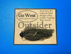 GoWest 【Outsider】No.36 スモラバ (1/16oz ・0.4mm チタンガード) Color:Watermelon Seed