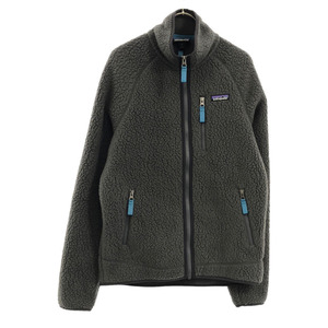 パタゴニア ボア フリースジャケット S グレー×ブルー patagonia アウトドア メンズ