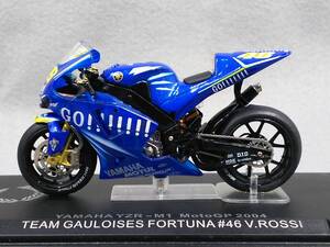 ホイールに難有り YAMAHA YZR-M1 Moto GP 2004 TEAM GAULOISES FORTUNA #46 V.ROSSI ロッシ 1/24 送料410円 同梱歓迎 追跡可 匿名配送