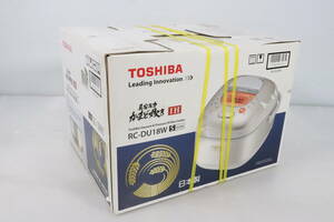 1円～ 未使用品 東芝 TOSHIBA IH炊飯器 RC-DU18W S シルバー ツーリストモデル 220V 10合 海外向け 海外仕様 キッチン家電 U268