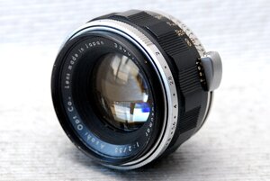 PENTAX ペンタックス 純正 M42マウント専用 Asahi Opt.Co. Super-Takumar 55mm 単焦点レンズ 1:2 希少な作動品