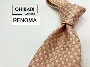 【超美品】RENOMA　レノマ　ドット柄 ネクタイ 3本以上 送料無料 メンズ ピンク　1105117