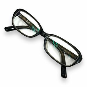 美品 Ray-Ban レイバン メガネフレーム 眼鏡 アイウェア ファッション ブランド RB5251 スクエア 伊達メガネ ブラウン