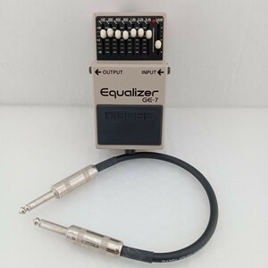 343 BOSS ボス Equalizer GE-7 イコライザー エレキギター ギター エフェクター 本体 ケーブル まとめて 動作未確認 現状品