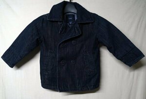 ◆baby Gap ギャップ◆中綿入りデニムピーコート◆3歳用◆