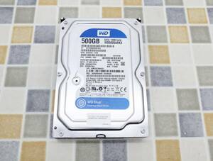 ∨ 500GB｜内蔵型 3.5インチ HDD ハードディスク SATA｜Western Digital ウェスタンデジタル WD5000AAKX ｜フォーマット済み ■N8408