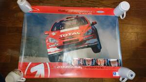 ★Peugeot307WRC 2004アルゼンチンラリー優勝記念ポスター M・グロンホルム＋H・ロバンペラ★ 