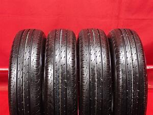 タイヤ4本 《 ブリヂストン 》 エコピア R680 [ 145/80R12 80/78N ] 9.5分山★ 商用車6PR エブリィ NV100 クリッパー ミニキャブ n12