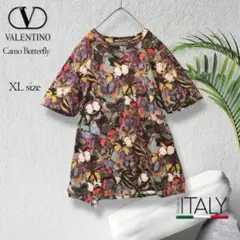 【激レア】Valentino  バレンチノ バタフライ  総柄  tシャツ XL