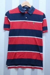 2-3435A/ラルフローレン 半袖ボーダーポロシャツ ペルー製 RALPH LAUREN 送料200円 