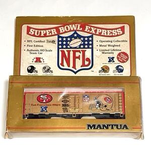 アメリカ型 HO貨車 マンチュア NFL スーパーボウル サンフランシスコ・フォーティナイナーズ アメフト MANTUA 733-901 SAN FRANCISCO 49ers