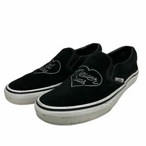 H769 VANS バンズ 男女兼用 スリッポン スニーカー 24cm ブラック スエード