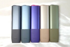 11182[M]◆電子タバコ◆IQOS ILUMA ONE/イルマ ワン/M0004/ネオン/ペブルベージュ/ぺブルグレー/アズールブルー/モスグリーン/喫煙具/5点