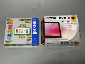 d1020◆新品◆4.7GB　データ用DVD-Rまとめて14枚◆TDL16倍9枚/Maxell8倍5枚