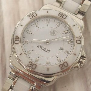 f002 Z1 タグホイヤー TAG HEUER フォーミュラ1 WAH1315.BA0868 レディース 腕時計 12P ダイヤ デイト セラミック クォーツ 1円～