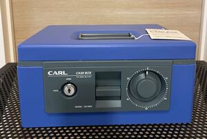 CARL CASH BOX 金庫 キャッシュボックス 二重ロック ダイヤル 手提げ金庫 ▲282926