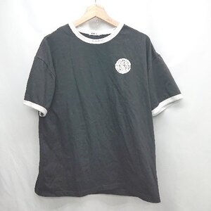 ◇ ⊂ Φ INGNI イング ロゴプリント 半袖 Tシャツ サイズM ブラック系 レディース E