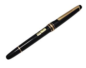 未使用 保管品 モンブラン 万年筆 マイスターシュティック 144 ブラック 黒 ゴールド MONTBLANC 14Ｋ 【中古】