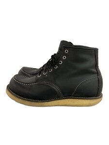 RED WING◆レースアップブーツ/US9/BLK/レザー/8179