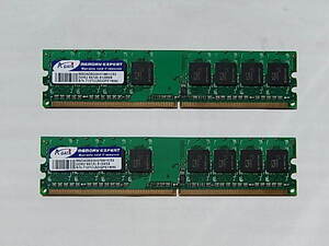 K-DATA　DDR2メモリ　512MB　２枚セット　S/N:713TU