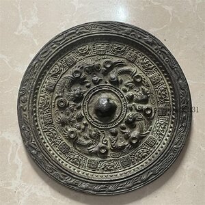 銅器 銅鏡 明清漢鏡 化粧鏡装飾品 現代工芸品 置物