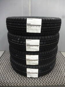 4本送料込み14,200円～☆ブリヂストンW300☆145/80R12(145R12 6PR同等品)☆2024年製☆サンバー・ハイゼット・エブリー☆領収書OK☆H