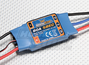 Hobby King60A　ESC 4A SBEC(スイッチングBEC)付