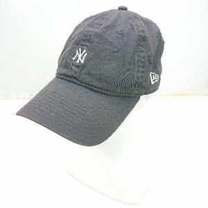 ◇ Θ NEW ERA ニューエラ ロゴ刺? サイズ調節可能 キャップ ネイビー系 サイズ表記なし レディース メンズ E