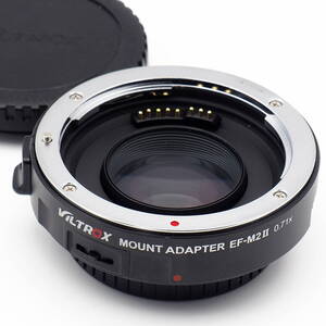 VILTROX MOUNT ADAPTER EF-M2 II 0.71x Canon EFマウントレンズ用 マイクロフォーサーズアダプター フォーカルレデューサーレンズ内蔵 M4/3