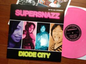 LPピンクビニールSUPERSNAZZ DIODE CITY スーパースナッズpower popパワーポップgarage teengenerate muffs donnas fastbacks tweezers L7