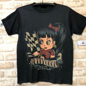 ベティ　クール　レース　ドライブ　チェッカーフラッグ　Tシャツ　Lサイズ　ベティちゃん