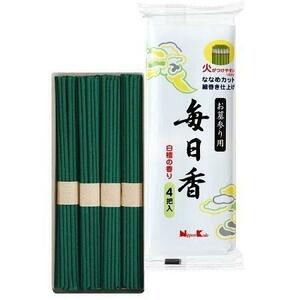 送料無料　日本香堂 お墓参り用 毎日香 4把入×3個セット