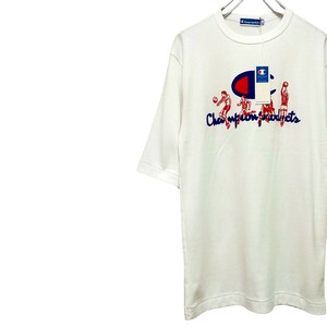 古着　チャンピオン　半袖Tシャツ　ヴィンテージ　ゴールドウィン期　タグ付き　未使用品　80s　90s