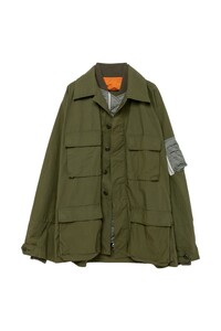 サイズ2 新古品 sacai WTAPS Mill LS 01 Shirt khaki サカイ ダブルタップス ミル シャツ カーキ hello carhartt オリーブ カーキ