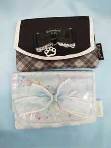 新品☆りぼんモチーフポケットポーチ　移動ポケットセット女の子②