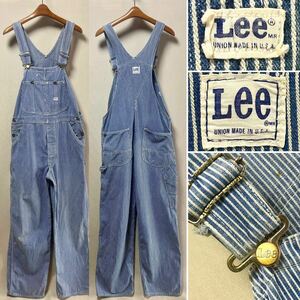 1970s Lee ヒッコリー・オーバーオール Size W38