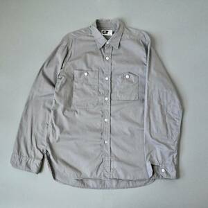 良品【オールドEngineered Garments グレーヘリンボーンコットン 非対称ポケットワークシャツ 表記M USA製】ビンテージ2000