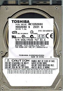 【中古】Toshiba mk1032gsx 100 GB hdd2d30 S zk01 S中国