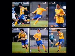 【美品】厳選6枚セット!! ★2011年チャリティーマッチ★ サッカー カルビーＪリーグチップス 中村俊輔 小野伸二 三浦知良 他【送料無料♪】