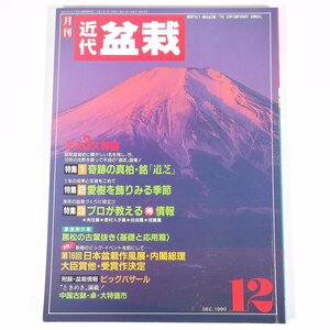 月刊 近代盆栽 No.158 1990/12 近代出版 雑誌 盆栽総合誌 園芸 ガーデニング 植物 特集・奇跡の真柏「道芝」 愛樹を飾る季節 ほか