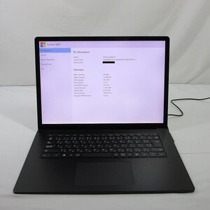 【ジャンク/展示品】マイクロソフト Surface Laptop 4 AMD Ryzen 7 2GHz/8GB/SSD512GB/15インチ/OS無/AC無【山形出荷】