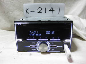 K-2141　Carrozzeria　カロッツェリア　FH-3100　MP3　フロント USB AUX　2Dサイズ　CDデッキ　故障品