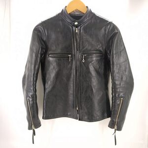 【中古】 Buco ホースハイド レザージャケット ブラック J-100 シングルライダースジャケット SINGLE RIDER’S JACKET 古着 ◆3104/磐田店