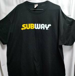 JERZEESボデイ SUBWAY ビッグロゴTシャツ