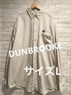 DUNBROOKE アップストリーム　メンズ　長袖シャツ　ホワイト系　サイズL