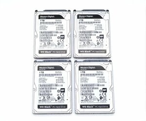 ◇【4本セット】Western Digital WD Black HTS721010A9E630 1TB/2.5インチ/9.5mm厚/SATA HDD Crystal Disk Infoにて正常動作確認済み