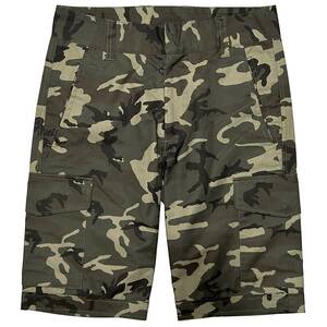 定価4万 AKM JUNGLE FATIGUE CAMO WIDE SHORTS サイズS カモフラカーゴショートパンツ wjk ジュンハシモト