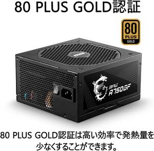 新品 MSI　MPG A750GF 80PLUS GOLD 750W ATX電源